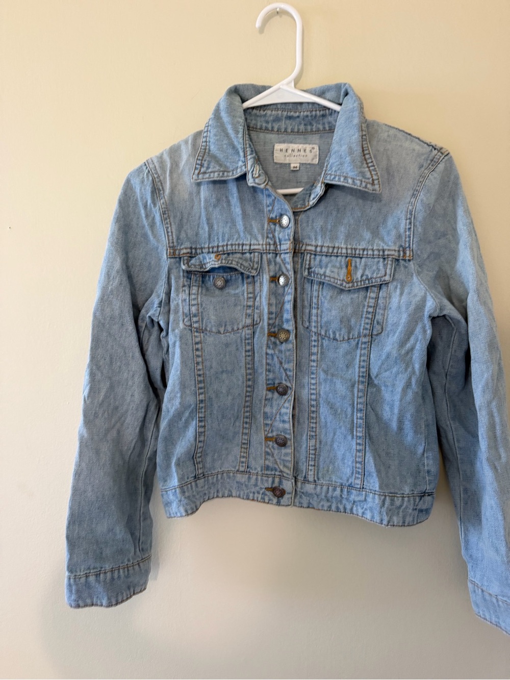 Hennes Denim  Jacket - Light Blue Jean Jacket size 36 (US small)
